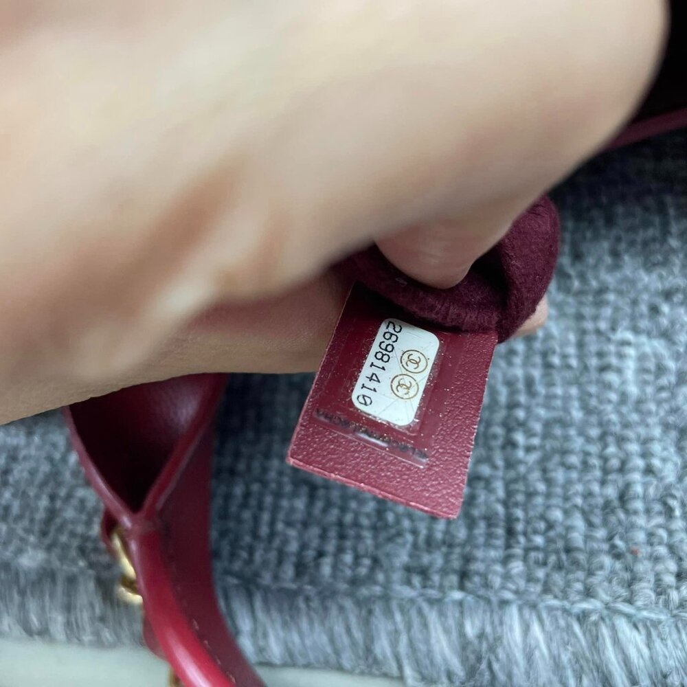 100% Authentic CHANEL DeauVille Medium Leather Satchel Bag - Picture 16 of 16